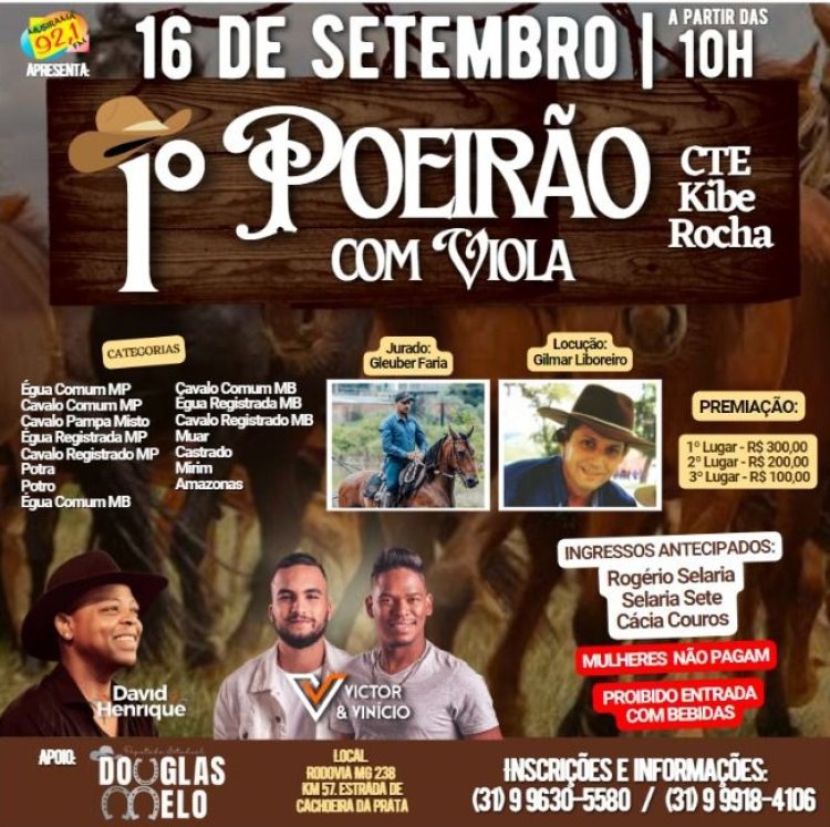 Vem aí 1º Poeirão com Viola no CTE Kibe Rocha